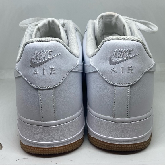 Nike Men's Air Force 1 '07 Low Shoes White/Gum Sole Size 12 - Picture 14 of 14
